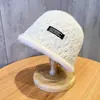 Gorro de Pescador de Lana para Niños, Estilo Otoño e Invierno, Sombrero de Pescador Tejido para Niñas, Gorro Grueso Cálido para Bebé con Linda Decoración de Flor