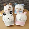 Gorros Infantiles para Primavera y Otoño, Gorra de Béisbol con Estampado de Osito para Niños y Niñas, Gorra de Béisbol Linda de Dibujos Animados para Exteriores