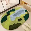 Alfombra Fresca Estilo Ins Resistente a la Suciedad y Fácil de Cuidar Felpudo Absorbente para Baño Puerta de Entrada de Baño Alfombra Antideslizante