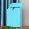 Buzón Pequeño con Cerradura, Impermeable y a Prueba de Sol, Buzón de Metal Resistente a la Corrosión, Buzón de Pared, Caja de Conveniencia, Buzón