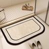 Tapetes de Banheiro Simples de Lama de Diatomáceas, Tapetes de Banheiro Absorventes de Água Antiderrapantes de Formato Especial, Tapetes Resistentes a Manchas de Secagem Rápida para Quarto e Sala de Estar