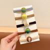 Diadema de Goma Elástica Desechable Negra Cuerda para el Cabello Banda Elástica para el Cabello Alta Elasticidad Banda para el Cabello para Niños Accesorios para el Cabello Tocado para Mujeres