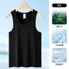 Chaleco de Seda Helada Modal para Hombre 2026 Verano Fresco Secado Rápido Ropa Interior Deportiva para Fitness para Hombres