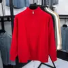 Chamarra Suéter para Hombre para Primavera y Otoño, Nueva Cremallera Cuello Alto Casual Versátil Cardigan Tejido Chamarra Suéter