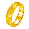 Anillo de pareja de ducha de meteoros flash de sarga directo de fábrica nudo de oro chapado en oro al vacío anillo de boda