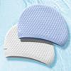 Venta Directa de Fábrica Gorro de Natación de Silicona Forma de Gota de Agua, Gorro de Natación de Burbujas Grandes, Súper Elástico Impermeable Protección para los Oídos, Talla Grande, Cabello Largo No Aprieta la Cabeza