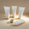 35 Diámetro Mate Alto Diente Gris Verde Tapa de Rosca Fabricante Suministra Directamente 50-80ml Pe Redondo Químico Diario Belleza Botella Tubo Suave