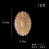 Mueble Armario Puerta Mesa de Noche Adorno Decorativo Flor Pequeña Flor Redonda Estigma Romano Flor de Madera Maciza Cabeza de Armario Cuadrada