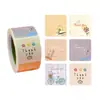 300 Adesivos de Agradecimento em Aquarela, 6 Designs, Adesivos para Selar Embalagens de Presente, Adesivos Decorativos para Envelopes de Diário, Essencial para Journaling