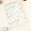 Manta de bebé con borlas de crepé doble, gasa de algodón puro, manta para cochecito de bebé, edredón de verano con aire acondicionado, manta envolvente para niños