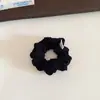 Elástico de Cabelo Scrunchie de Tricô Renda Vazada Estilo Coreano, Suave e Versátil para Rabo de Cavalo, Acessório de Cabelo de Alta Qualidade