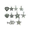 Serie Diamond Love Star DIY Accesorios de joyería coreana colgante individual estilo ins collar plateado colgante geométrico