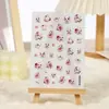 Arte de Unhas Rosa Estilo Japonês Celebridade da Internet Ano Novo Coelho Vintage Fruta Morango Jardim Laço Adesivo Decalque de Unha Decoração