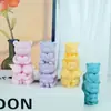 Múltiplos Moldes de Silicone de Urso Sentado para Velas Criativas da Moda, Gesso, Chocolate DIY e Confeitaria