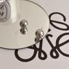 Pendientes de botón con diseño de frijol dorado brillante, minimalistas, retro franceses, exquisitos pendientes de nicho para mujer, pendientes diarios que combinan con todo.
