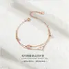 Branco fritilar 925 prata Trevo Pulseira menina pulseira casal Dia dos Namorados presente de aniversário para namorada