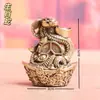Portaincienso de Latón de los Doce Signos del Zodíaco para Uso Doméstico, Soporte de Incienso para Interiores, Artesanías Creativas de Cobre, Artesanías de Metal, Cobre Puro