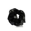 Vintage Black Lace Large Bowel Hair Rope All-match French Girl Hair Rope Hair Rope Paytail Borracha Tendão Acessórios para o cabelo Headwear