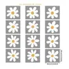 Pegatinas de pared bohemias, decoración de pared, pegatinas de pared de PVC para habitación infantil, pegatinas para ventanas, pegatinas de margaritas, papel tapiz para dormitorio