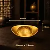 Adornos de lingotes de arena dorada latón premium dorado, ladrillos de oro realistas, regalos creativos, pequeñas decoraciones para el hogar
