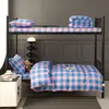Juego de Ropa de Cama para Dormitorio Estudiantil de Tres Piezas, Juego Completo para Cama Individual, Colcha de Algodón, Juego Completo de Funda de Edredón y Colchón, Juego de Cuatro o Seis Piezas
