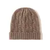 Gorro de Punto Grueso Cálido de Moda Casual para Mujer, Color Sólido, Tejido de Cable Acanalado, Nuevo Estilo Otoño/Invierno 2026