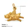 Novedades Transfronterizas Europeas y Americanas, Colgantes de Animales de Diamantes DIY Lindos y Exquisitos, Colección Versátil de Colgantes Chapados en Acero Inoxidable con Oro de 18 Quilates