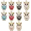Acessórios para Joias DIY Pingente Coruja Pulseira Pingente Pequeno Criativo Esmalte Charme de Liga Acessórios para Artesanato Venda por Atacado Item Quente Transfronteiriço