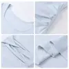 Vestido Corto Azul Súper Elegante para Mujer, Nuevo 2026 Principios de Verano, Cuello en U, Manga Corta, Ajustado al Cuerpo, Bodycon para Figuras Pequeñas