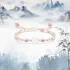 Pulsera de Trébol de Cuatro Hojas de la Suerte, Pulsera de Amistad Tejida Simple de Nicho, Regalo de Pareja, Recuerdo para Novia
