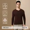 Camiseta Térmica de Manga Larga con Cuello Medio para Hombre, Ropa Interior Cálida de Doble Cara con Forro Polar, Adecuada para Usar Debajo de un Traje, Camiseta de Capa Base para Otoño e Invierno