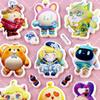 Juego de Fiesta de Huevos Pegatinas Suaves de Algodón Dibujos Animados Infantiles Niñas Tres Dimensionales 3D Burbuja Burbuja Burbuja Pegatinas Pegatinas de Jardín de Infancia