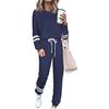 2026Wish Amazon Ebay Ropa Nueva Europea y Americana para Mujer Talla Grande Holgada Color Sólido Manga Larga Traje Casual para Mujer En Stock
