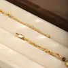 Colar de Concha de Abalone Retrô de Luxo Leve para Mulheres Design de Nicho Corrente de Suéter Senso de Alto Padrão Acessórios de Corrente para Clavícula Atacado