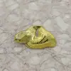 Botones Metálicos de Cola de Pez de 35 mm Cosidos a Mano, Botones Decorativos de Alta Gama para Ropa Exterior, Accesorios para Suéteres de Abrigo, Botones de Forma Especial