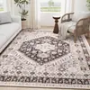 Alfombra Retro Persa Imitación Cachemir para Sala de Estar Amazon, Lavable a Máquina, Manta Antideslizante para Sofá, Resistente al Desgaste, Alfombra Fácil de Cuidar para Mesita de Noche