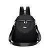 Estilo Novo 2025 Transfronteiriço Moda Feminina Tecido Oxford Viagem de Alta Qualidade Mochila Pequena de PU Versátil Bolsa Escolar Bolsa de Ombro Duplo