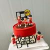 Adornos de Decoración para Pastel de Deportes de Baloncesto Tema de Slam Dunk Niño Arreglo de Cumpleaños Adorno para Pastel de Zapato de Baloncesto Rukawa Maple