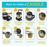 Kit de Suministros para Hacer Velas para Principiantes Adultos Kit de Inicio para Hacer Velas de Soja DIY Olla para Derretir Placa Caliente