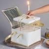 Bolsa Térmica para Pasteles de Gran Capacidad, Tela No Tejida, Papel de Aluminio, Engrosada, Portátil para Mariscos, Comida Caliente, Barbacoa, Para Llevar y Almacenamiento Refrigerado