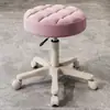 Taburete de Belleza, Taburete Giratorio Ajustable para Salón de Belleza, Taburete de Peluquería, Taburete Redondo para Barbería, Silla Redonda para Maquillaje en Casa