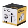 Olla para residuos de aceite con filtro de acero inoxidable, olla para aceite, artefacto filtrador de aceite, recipiente para llenado de aceite, olla para aceite, escurridor de aceite, olla con red para aceite, tanque de almacenamiento de aceite