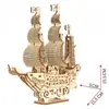 Dirles Explorer modelo de veleiro oceânico de madeira quebra-cabeça 3D brinquedo infantil decoração de mesa montagem