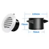 Sistema de Ar Fresco Interno Saída de Ar Fresco ABS Plástico Ajustável Decorativo Ventilação de Exaustão Saída de Ar ABS Saída de Ar Condicionado