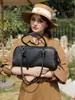 Bolsa de Bowling Boston Bolsa de Almohada Bolso de Mano Más Vendido Bolso Cruzado de Hombro para Mujer Moda Tendencia Bolso de Mujer de Cuero Genuino
