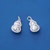 Novo Pingente de Prata Esterlina S925 Acessível de Luxo Dupla Face Gelo Triturado Estéreo Cabacinha para Pulseira Colar Acessórios de Prata
