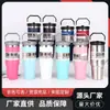 Nueva Taza de Coche Portátil de 30 oz Taza de Acero Inoxidable 304 de Doble Capa Aislada al Vacío Gran Capacidad Almacenamiento en Frío Botella de Agua Deportiva