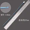 Directo del fabricante: Ganchillo de aleación de aluminio con mango largo 27cm Herramienta de tejido para el hogar, ganchillo de metal colorido de alta calidad