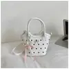 Shuai Mijia 2026 Primavera Nova Moda Bolso de Mão Elegante Simples Bolsa de Ombro Transversal Bolsa Cesta Feminina
