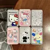Porta-Cartão Magnético Desenho Animado Fofo Adequado para Apple Magsafe 17Promax Couro 16Pro Cartão de Acesso 15Pr